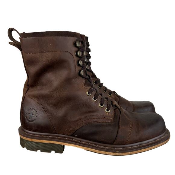 Dr. Martens Pier Brown Leather Lace Up Combat Boots Mens Size US 10 main image 9